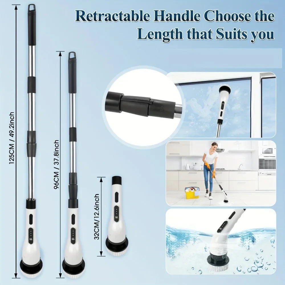 9-in-1 Cordless Electric Spin Scrubber