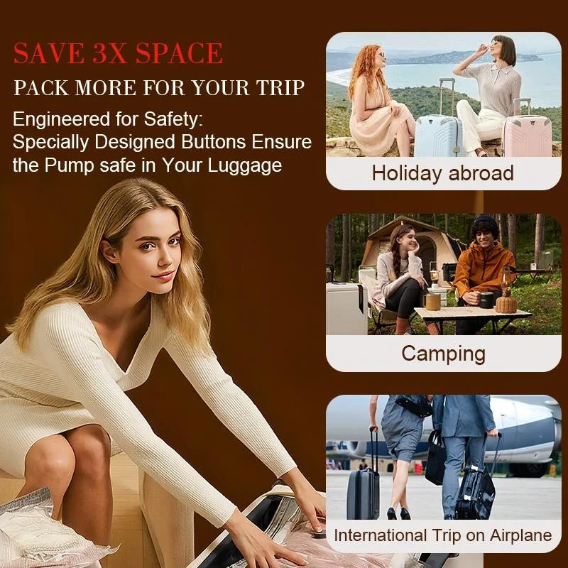 Travel Vacuum Compression Bags