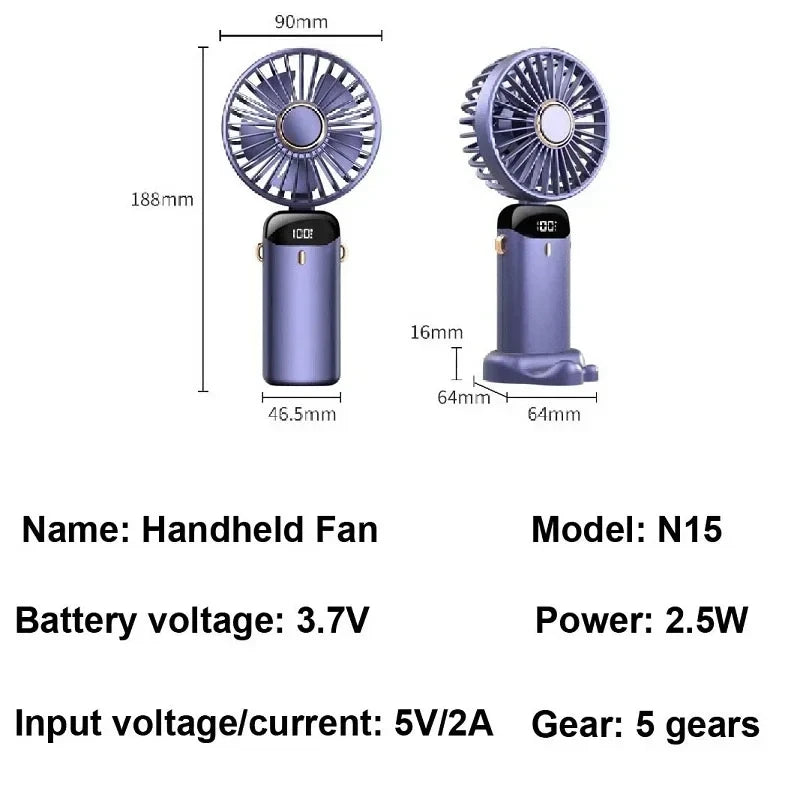 Foldable Portable Handheld Fan